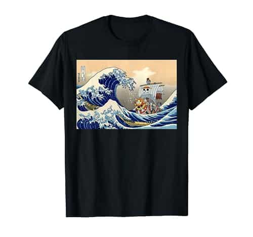 Hokusai The Great Wave Off Kanagawa Japanese Art Anime T Shirt