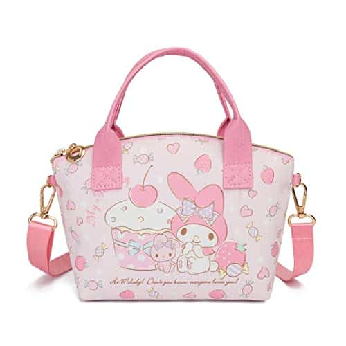 Jadour Hello My Melody Bag Anime Kitty Tote Bag Kitty Satchel Bag Kuromibag With Cinnamorollwallet (Melody)