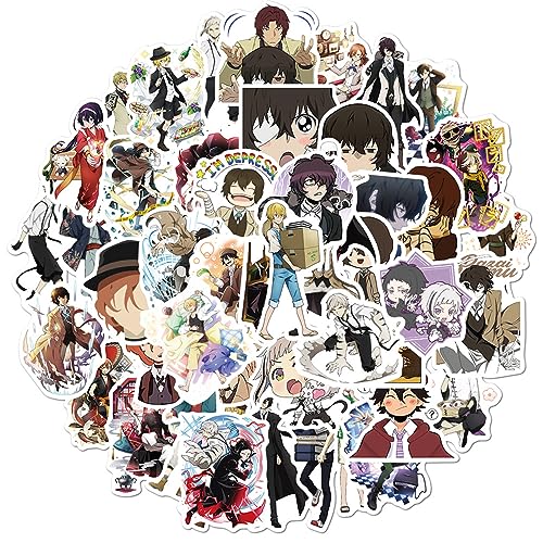 Pcs Cartoon Bungo Stray Dogs Stickers For Kids, Kids Japanese Anime Birthday Party Supplies, Cute Party Favors Sticker Decals Party Decorations For Kids Boys Girls School Rewa