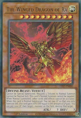 The Winged Dragon Of Ra   Leden  Ultra Rare   St Edition (Altenate Artwork)