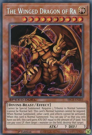 The Winged Dragon Of Ra   Sbcb En  Secret Rare   St Edition