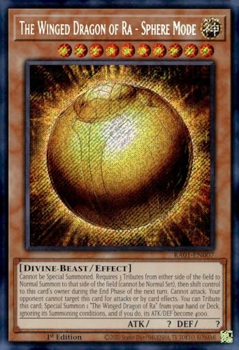 The Winged Dragon Of Ra   Sphere Mode (Secret Rare)   Raen  Secret Rare   St Edition