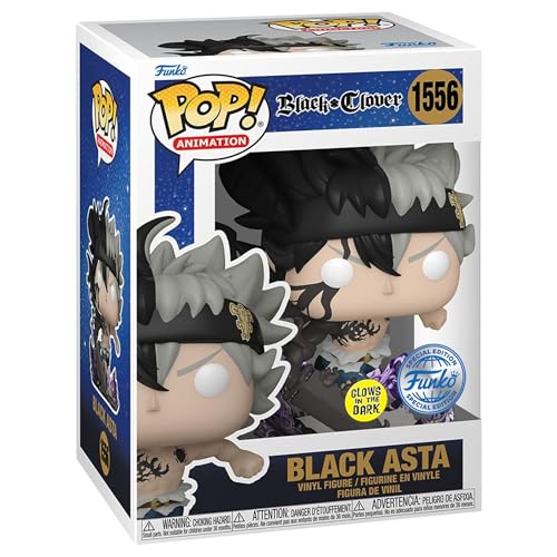 Funko Pop! Animation Black Clover   Black Asta (Glow In The Dark) Figure (Entertainment Earth Exclusive)