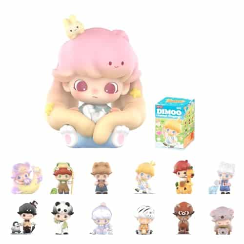 Pop Mart Dimoo Animal Kingdom Series Blind Box Figures, Random Design Mystery Toys For Modern Home Decor, Collectible Toy Set For Desk Accessories, Single Box