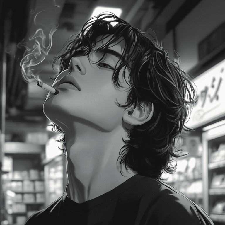 smoking behind the supermarket with you manga