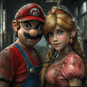 mario and peach