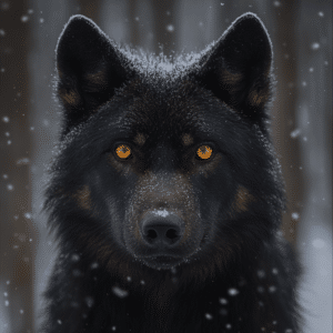 black wolf