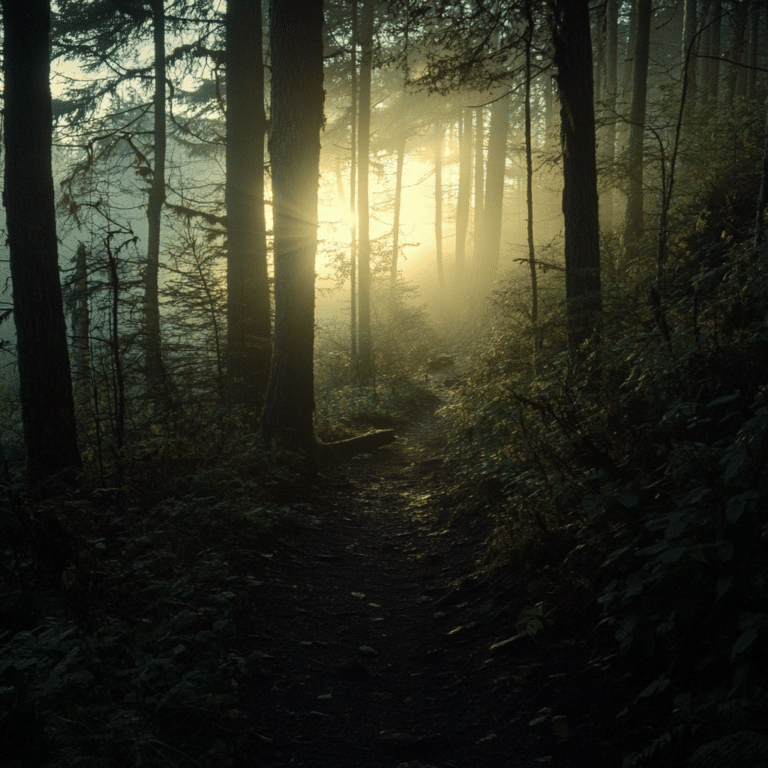 trails through daybreak